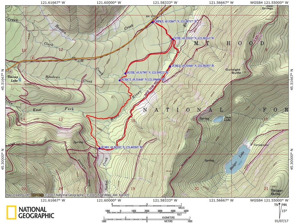 Pocket Creek Route OR