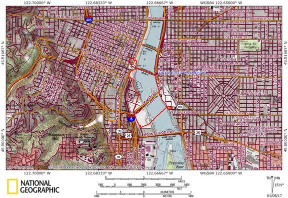 Tilikum Crossing Route