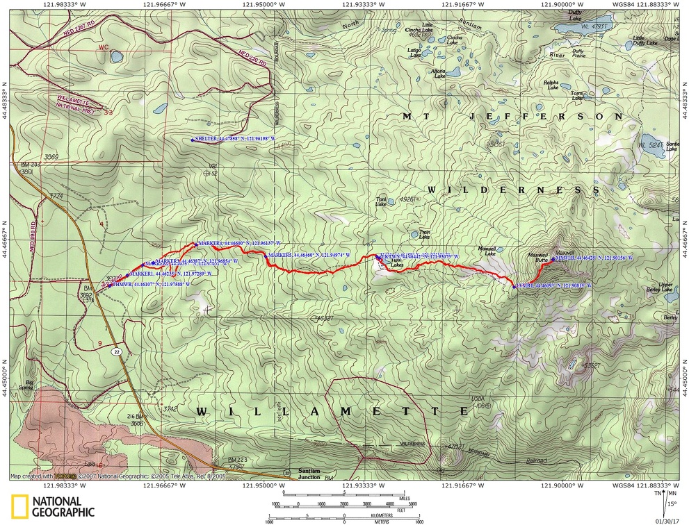 Maxwell Butte Route OR