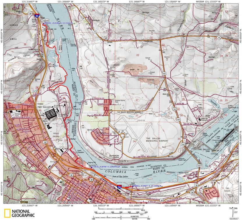 Dalles Riverfront Route OR