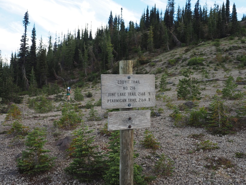 Trail junction near night 1 camp.