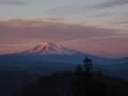 We had this great view of Mt. Adams from our camp at sunset.