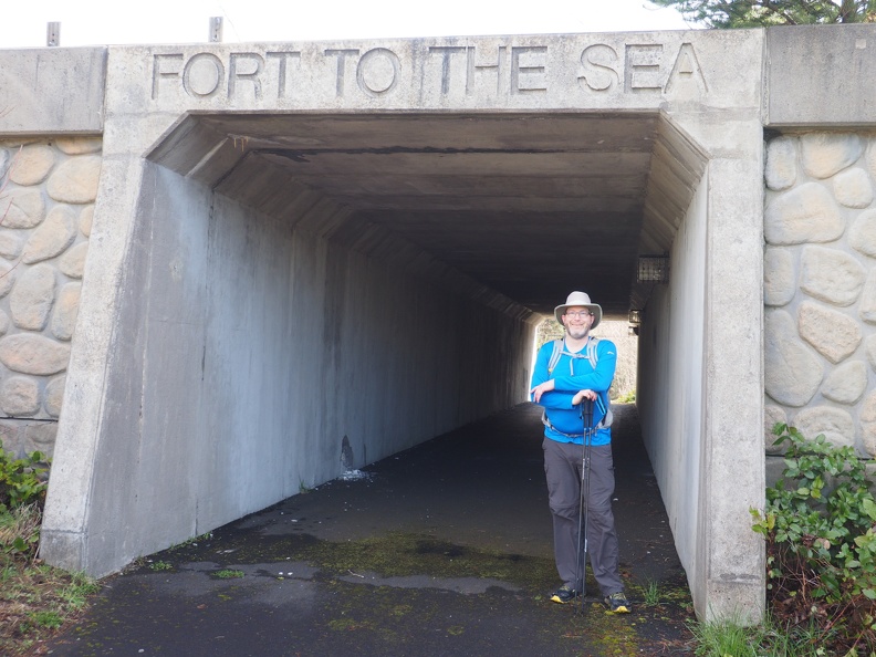 Dan is at the underpass under Highway 101.