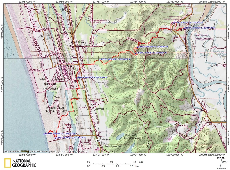 Fort to Sea Route OR