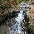 A tiny waterfall on Balch Creek makes pleasant sounds along the trail.