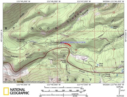 Little Zigzag Falls Route OR