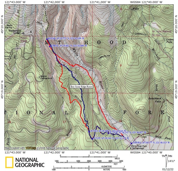 Boy Scout Ridge Route OR