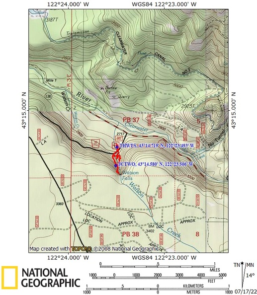 Watson Falls Route OR