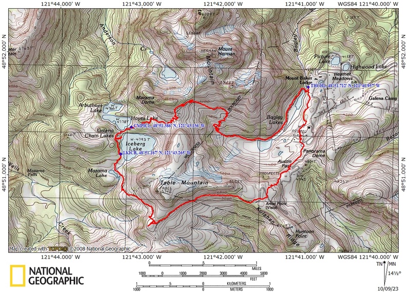 Chain of Lakes Route WA