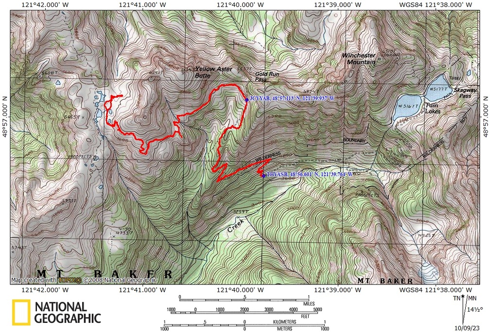 Yellow Aster Butte Route WA