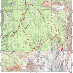 Mt Adams Highline Trail Route WA