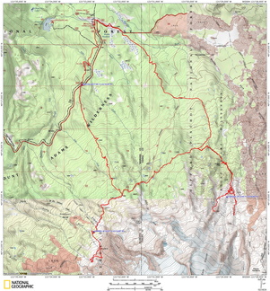Mt Adams Highline Trail Route WA