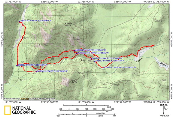 Falls Creek Falls-Winter Route WA